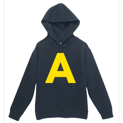 Yellow A On Red For Alvin Costume Halloween Fancy Dress Urban Pullover Hoodie