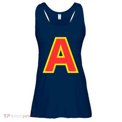 Yellow A On Red For Alvin Costume Halloween Fancy Dress Ladies Essential Flowy Tank