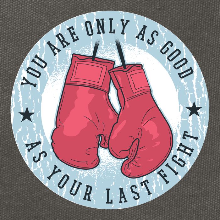 You Are Only As Good As Your Last Fight Boxing Cotton Canvas Backpack