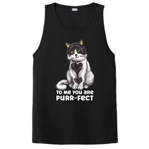 You Are Purrgiftfect Cat With Heart Drawing Valentines Day Gift PosiCharge Competitor Tank