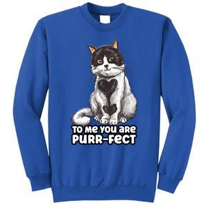 You Are Purrgiftfect Cat With Heart Drawing Valentines Day Gift Sweatshirt