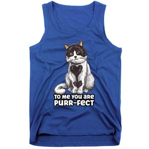 You Are Purrgiftfect Cat With Heart Drawing Valentines Day Gift Tank Top