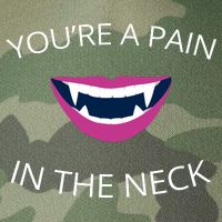 You're A Pain In The Neck Funny Vampire Legacy Tie Dye Trucker Hat
