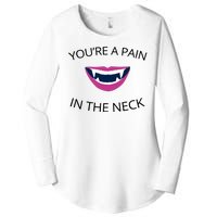 You're A Pain In The Neck Funny Vampire Women's Perfect Tri Tunic Long Sleeve Shirt