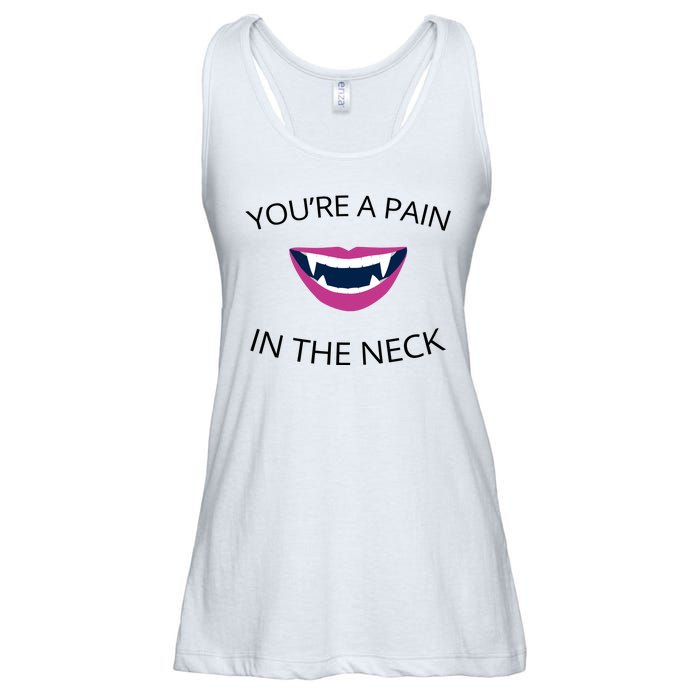 You're A Pain In The Neck Funny Vampire Ladies Essential Flowy Tank