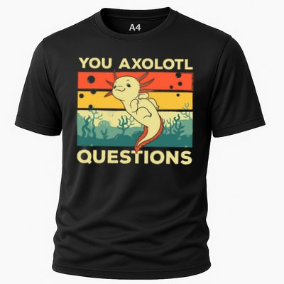 You Axolotl Questions Art For Axolotl Lover Cooling Performance Crew T-Shirt