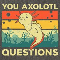 You Axolotl Questions Art For Axolotl Lover Cotton Canvas Backpack