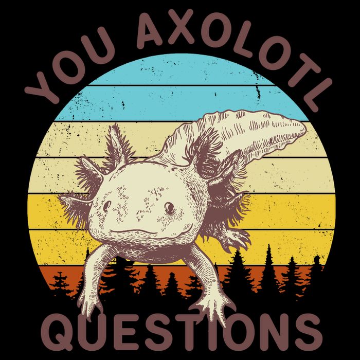 You Axolotl Questions Retro Funny Reptile Mug