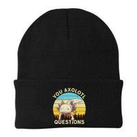 You Axolotl Questions Retro Funny Reptile Beanie