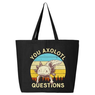You Axolotl Questions Retro Funny Reptile 25L Jumbo Tote