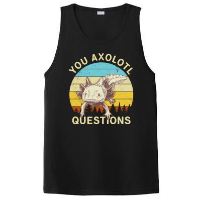 You Axolotl Questions Retro Funny Reptile PosiCharge Competitor Tank