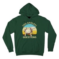 You Axolotl Questions Retro Funny Reptile Hoodie