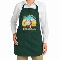 You Axolotl Questions Retro Funny Reptile Apron