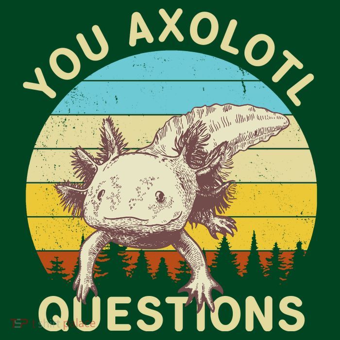 You Axolotl Questions Retro Funny Reptile Sustainable Beanie