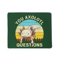 You Axolotl Questions Retro Funny Reptile Mousepad