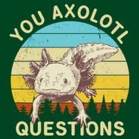 You Axolotl Questions Retro Funny Reptile Mousepad