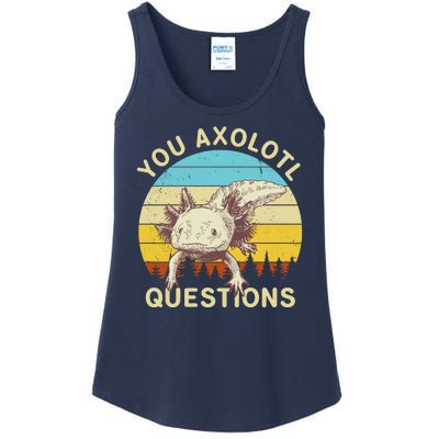 You Axolotl Questions Retro Funny Reptile Ladies Essential Tank