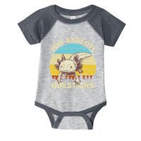 You Axolotl Questions Retro Funny Reptile Infant Baby Jersey Bodysuit