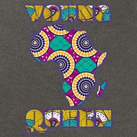 Young African Queen African Cloth Pattern Celebrating Black History Cotton Canvas Backpack