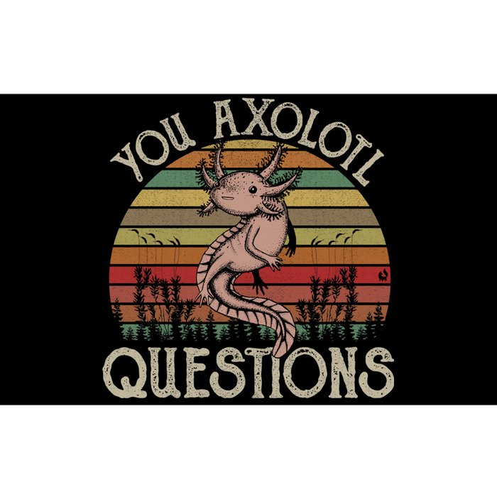 You Axolotl Questions Vintage Bumper Sticker