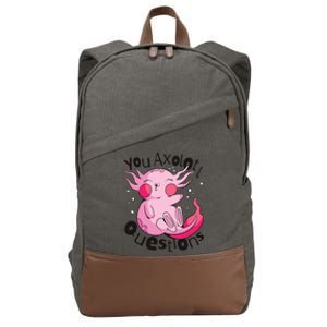 You Axolotl Questions Funny Cotton Canvas Backpack