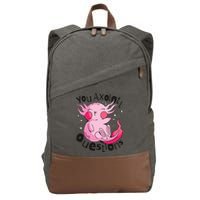 You Axolotl Questions Funny Cotton Canvas Backpack
