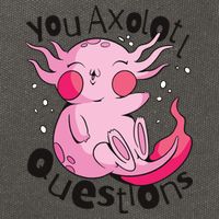 You Axolotl Questions Funny Cotton Canvas Backpack