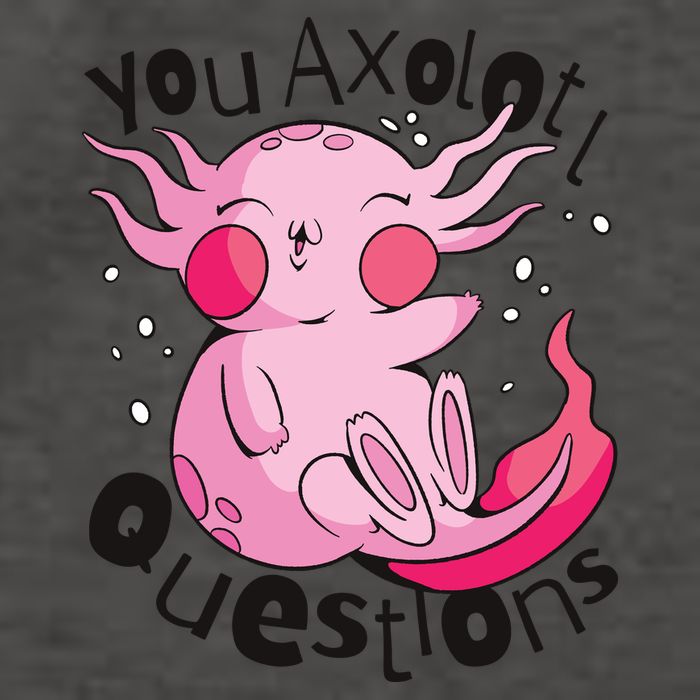 You Axolotl Questions Funny Vector Backpack