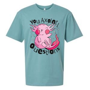 You Axolotl Questions Funny Sueded Cloud Jersey T-Shirt