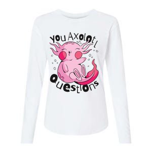 You Axolotl Questions Funny Womens Cotton Relaxed Long Sleeve T-Shirt