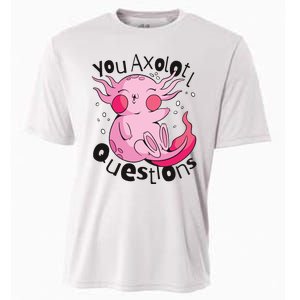 You Axolotl Questions Funny Cooling Performance Crew T-Shirt