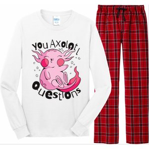 You Axolotl Questions Funny Long Sleeve Pajama Set