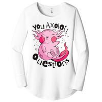 You Axolotl Questions Funny Women's Perfect Tri Tunic Long Sleeve Shirt