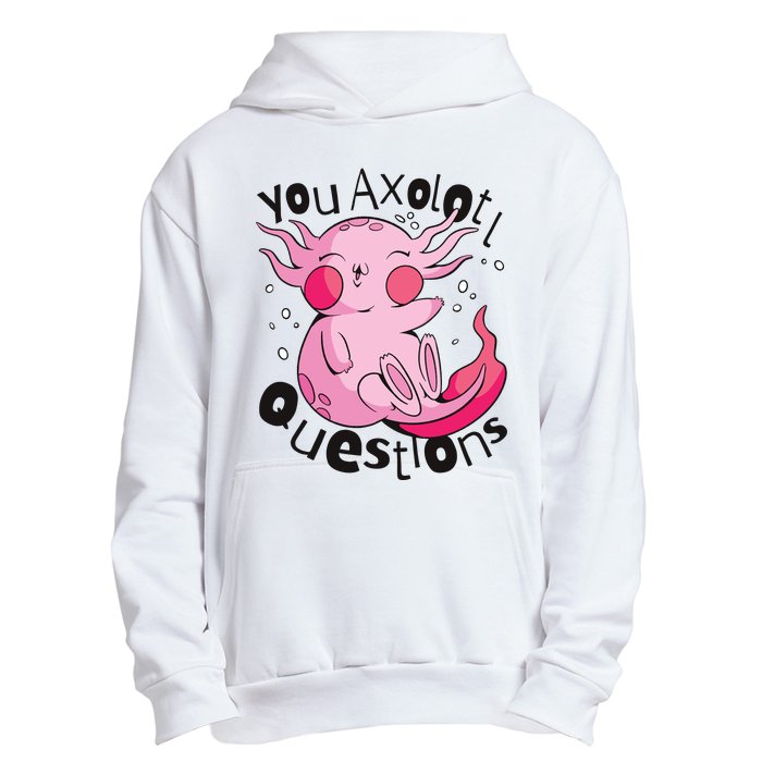 You Axolotl Questions Funny Urban Pullover Hoodie