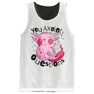 You Axolotl Questions Funny Mesh Reversible Basketball Jersey Tank