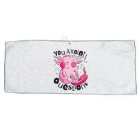 You Axolotl Questions Funny Large Microfiber Waffle Golf Towel