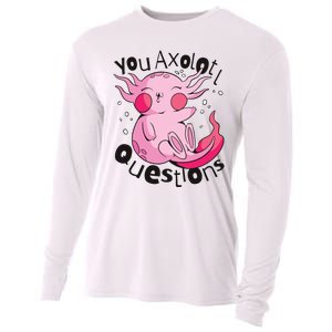 You Axolotl Questions Funny Cooling Performance Long Sleeve Crew