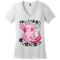 You Axolotl Questions Funny Women's V-Neck T-Shirt