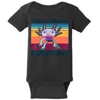 You Axolotl Questions Design Kids Men Women Funny Salamander Baby Bodysuit