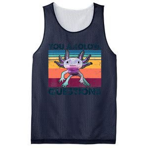 You Axolotl Questions Design Kids Men Women Funny Salamander Mesh Reversible Basketball Jersey Tank