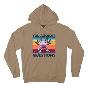 You Axolotl Questions Design Kids Men Women Funny Salamander Hoodie