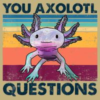 You Axolotl Questions Design Kids Men Women Funny Salamander Long Sleeve Shirt