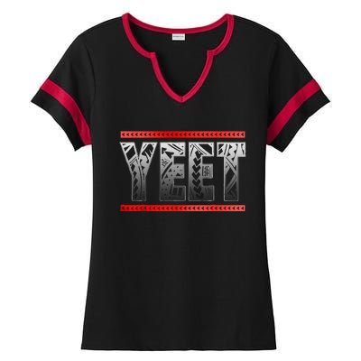 Yeet Apparel Saying Ladies Halftime Notch Neck Tee