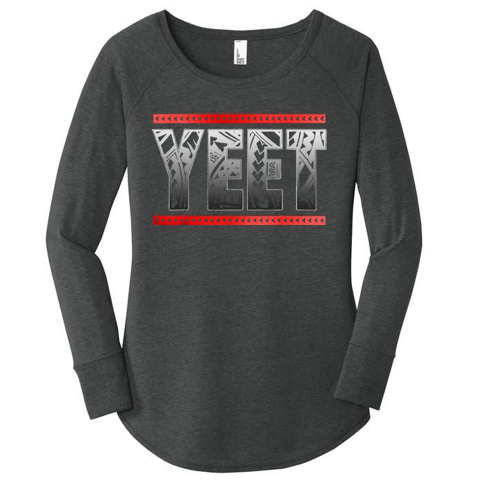 Yeet Apparel Saying Women's Perfect Tri Tunic Long Sleeve Shirt