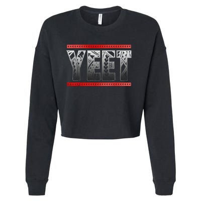 Yeet Apparel Saying Cropped Pullover Crew