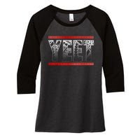 Yeet Apparel Saying Women's Tri-Blend 3/4-Sleeve Raglan Shirt