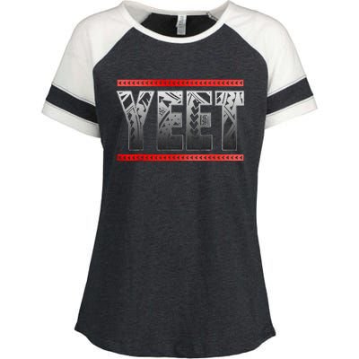 Yeet Apparel Saying Enza Ladies Jersey Colorblock Tee