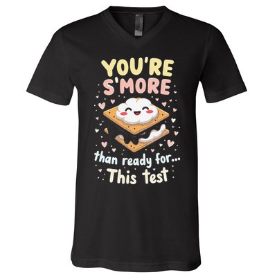 You Are Smore Than A Test Score State Test Day Teacher V-Neck T-Shirt