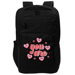 You Are Self Love Hearts Impact Tech Backpack