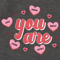 You Are Self Love Hearts Vector Backpack